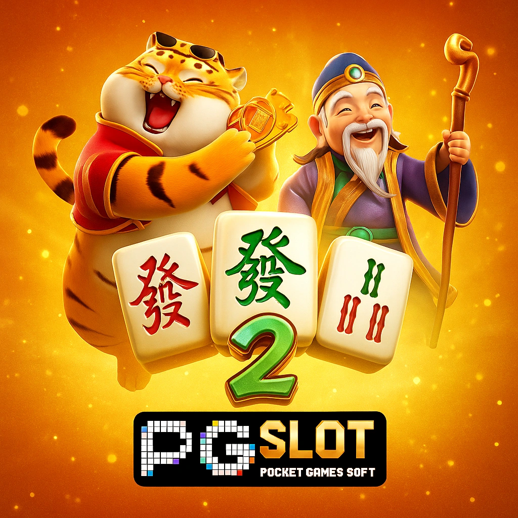 สล็อต PG เกมยอดนิยมจากค่าย PG Soft พร้อมตัวละครเสือทองและไพ่นกกระจอกในธีม Mahjong Ways 2